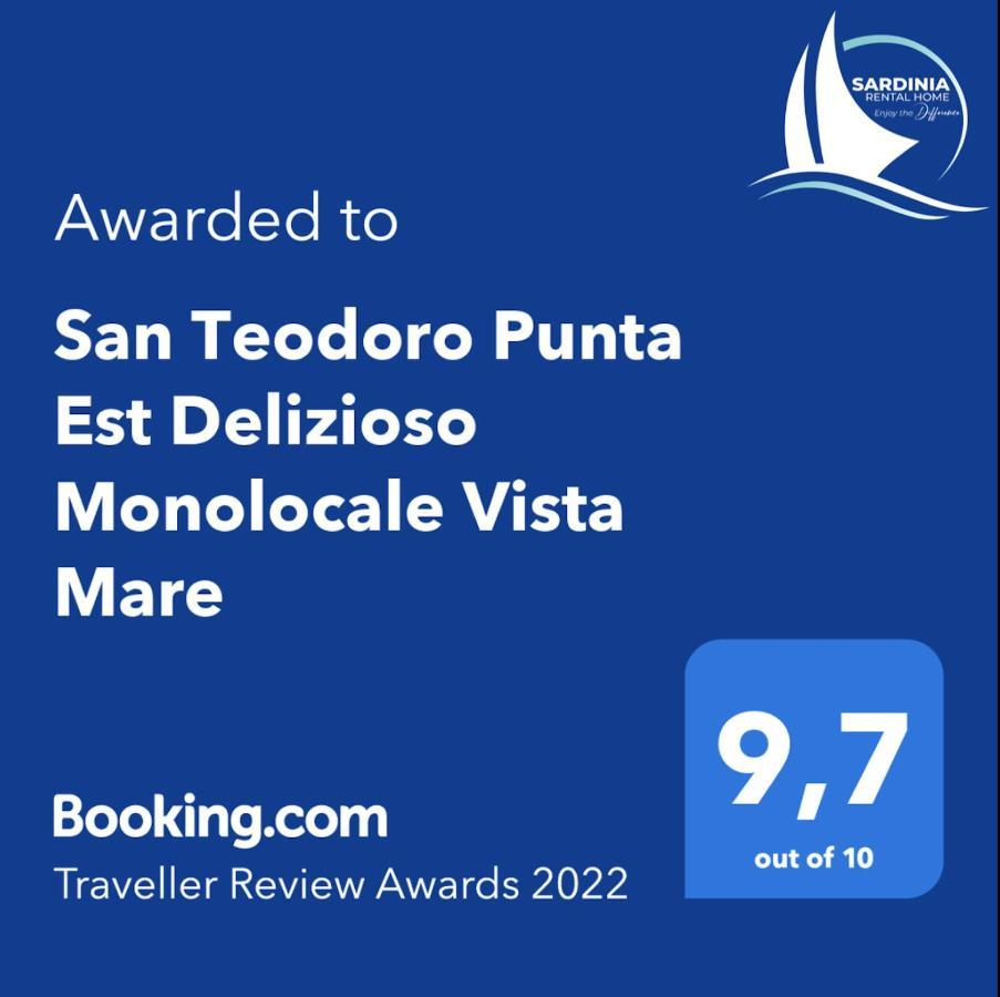 Apartament San Teodoro Punta Est Delizioso Monolocale Vista Mare Zewnętrze zdjęcie